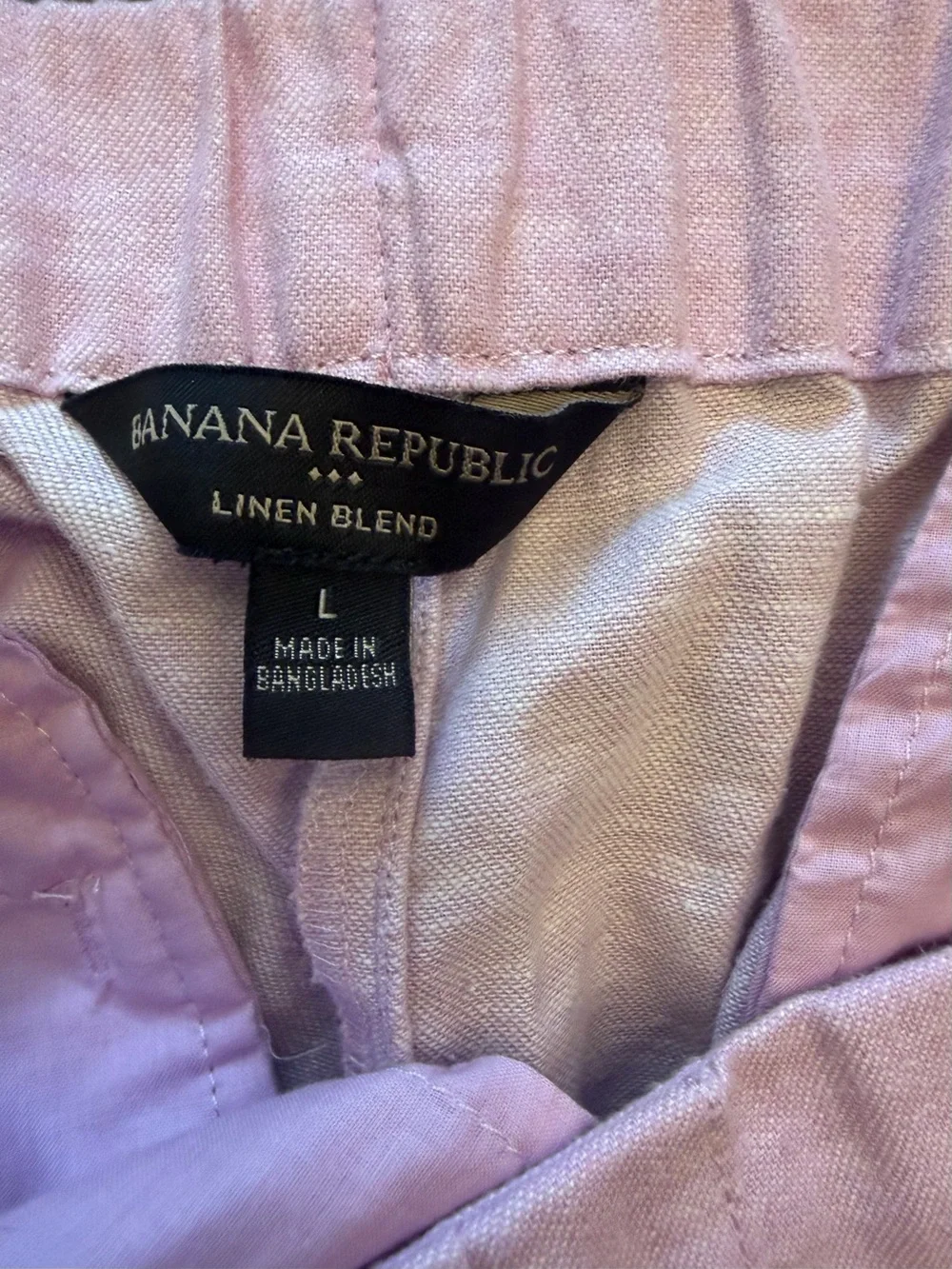 Banana Republic Linen Blend Women’s Lavender pink Pleated Skort. Women’s Large.